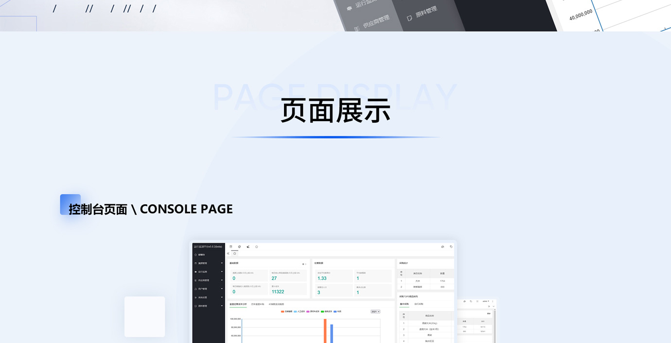 上海市教委食堂運行監測平臺項目圖片